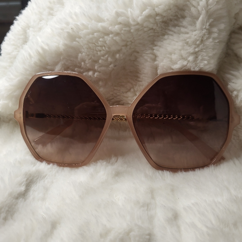 Nude Geometric Sunglasses